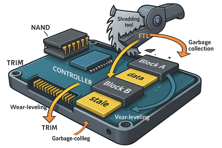 Shredding Fails on SSDs
