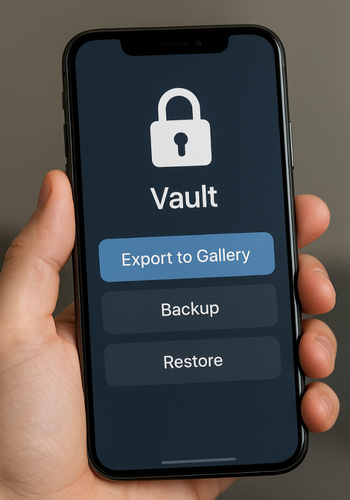 Vault App Recovery Screen