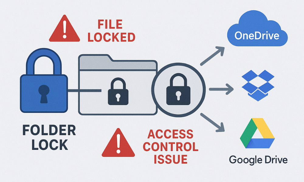 Workflow for Folder Lock and Cloud Sync Core Conflict Encryption vs Cloud Sync