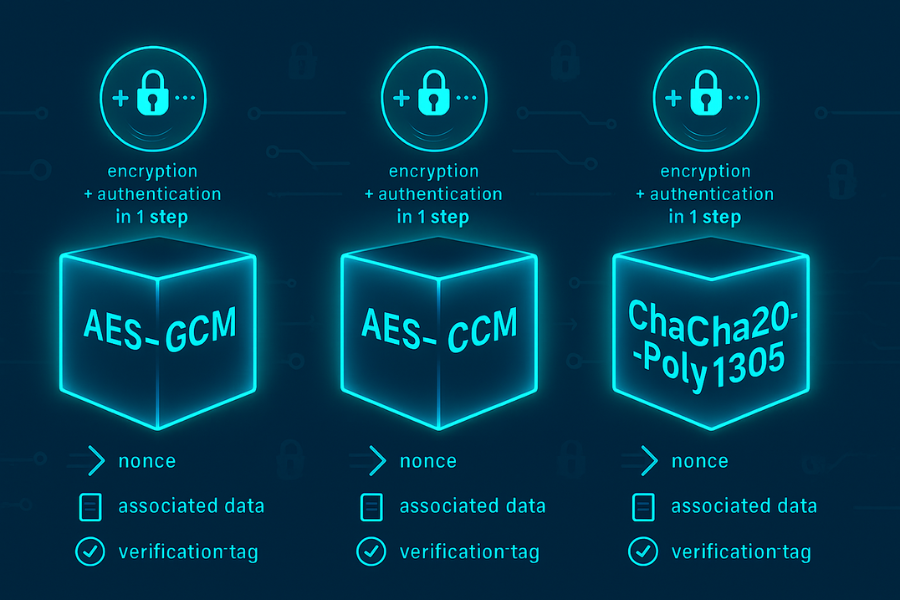 AEAD Modes in Apps Guide to GCM, CCM, and ChaCha20-Poly1305