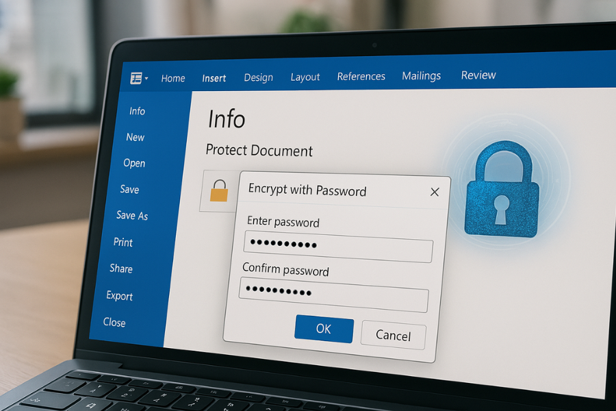 Encrypt Word, Excel, or PowerPoint Files in Office