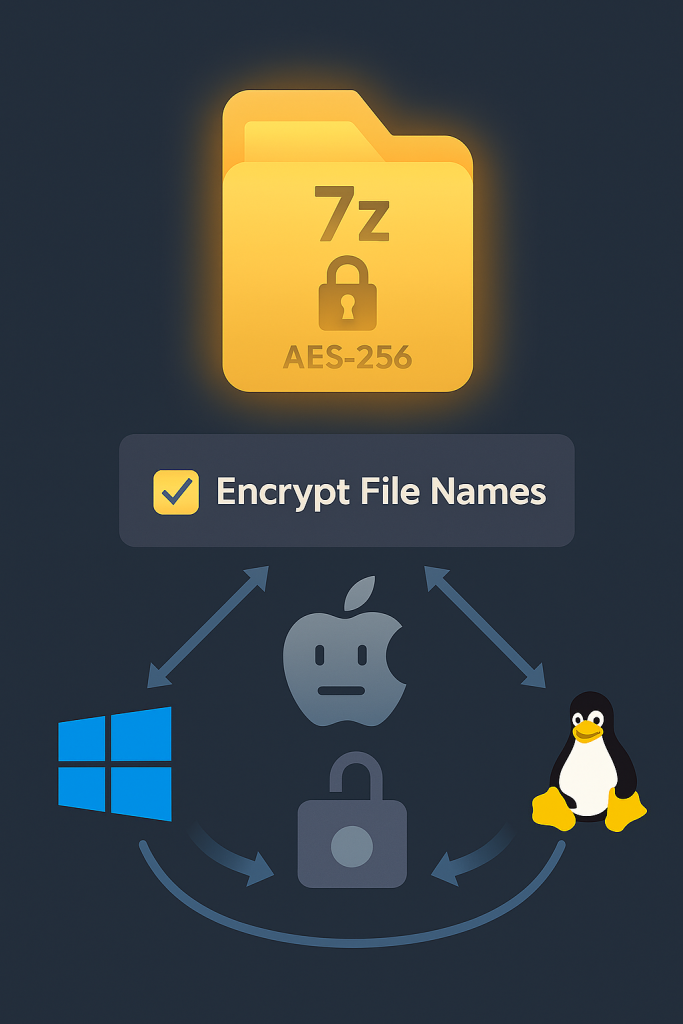 Secure 7-Zip AES-256 File Transfer