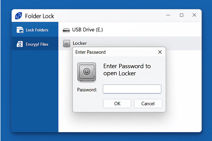 Folder Lock Encrypted Locker