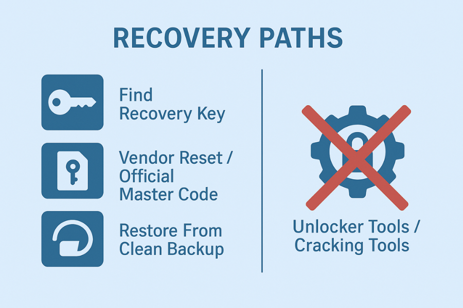 Safe Recovery Paths And Red Lines