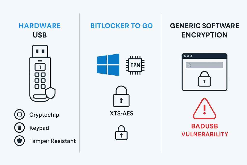 Hardware Encrypted USB HSM Architecture Right Encrypted USB Drive