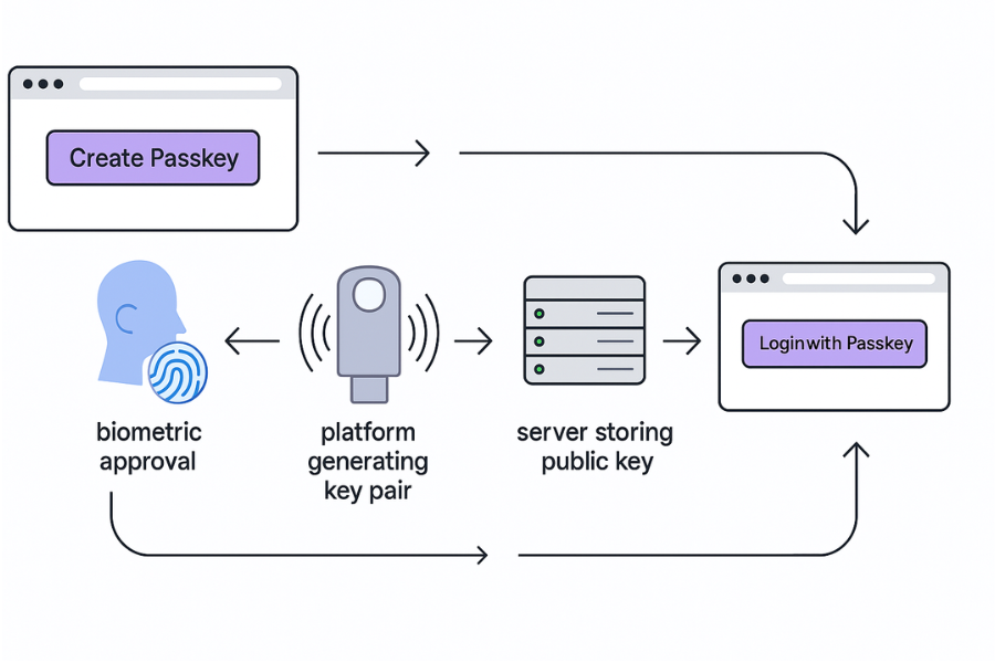 Passkeys Work Step By Step
