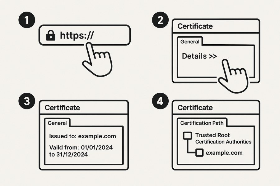 Check a Certificate in a Browser