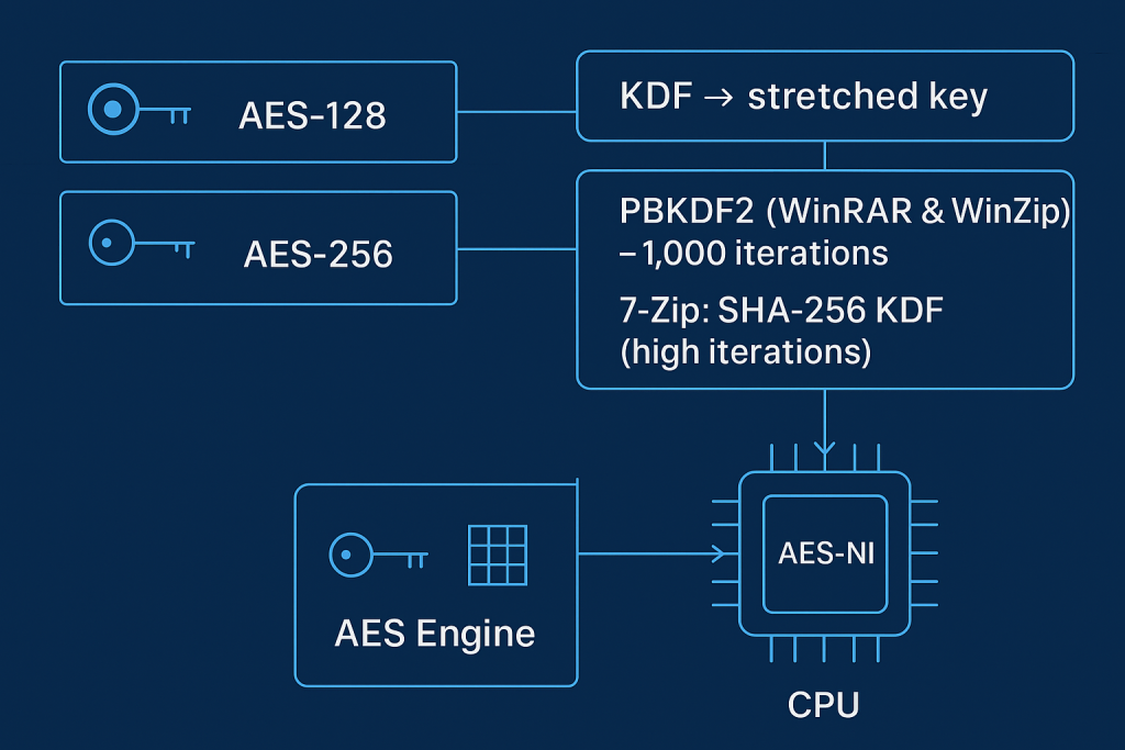 Security Baseline AES 256 and Key Derivation