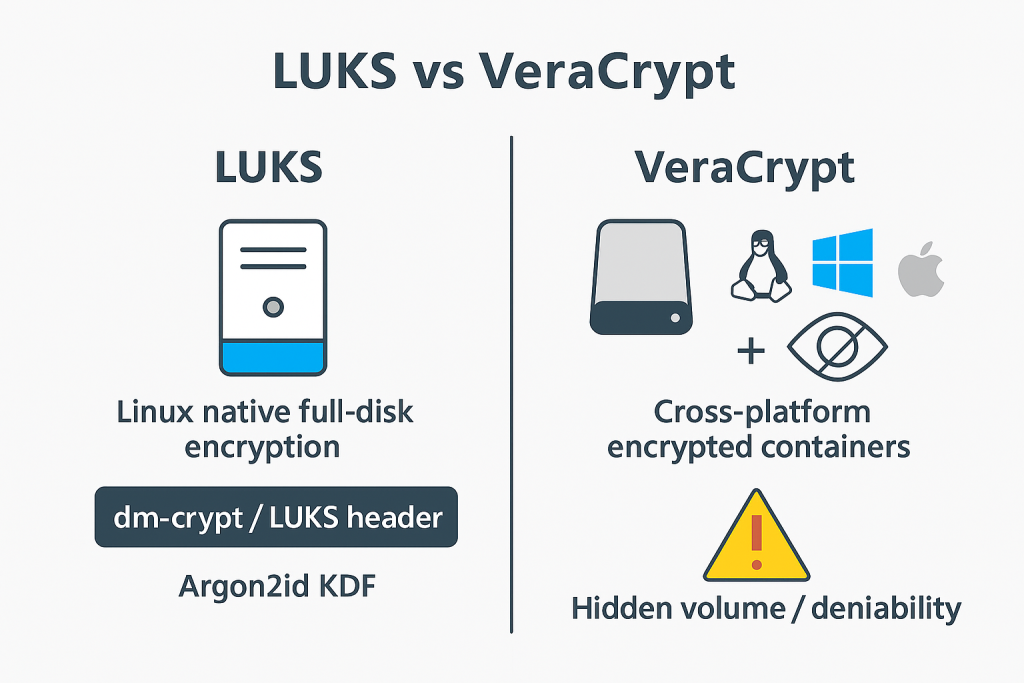 LUKS vs VeraCrypt