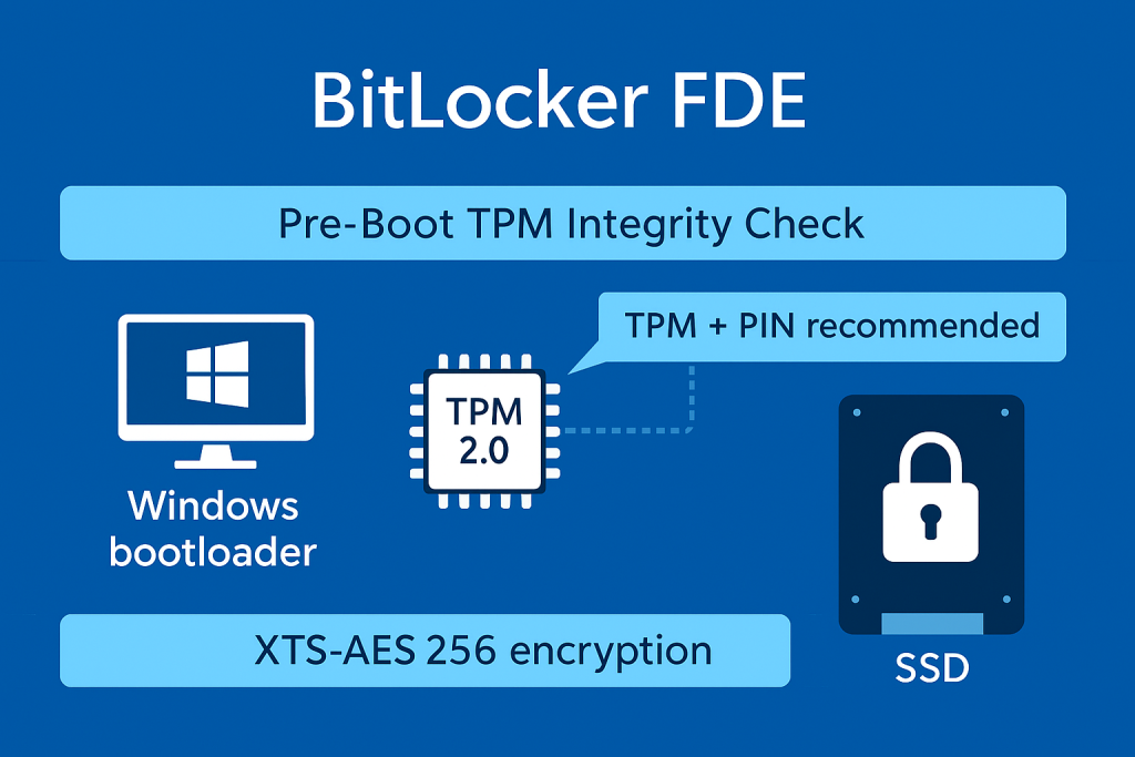 The Seamless Corporate Standard BitLocker Architecture TPM + XTS-AES-256