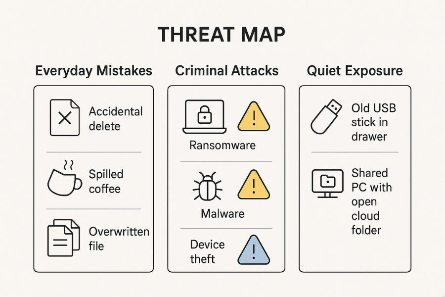 Threat Map In Plain Language Threat Map Everyday Mistakes