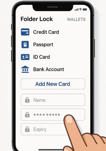 Secure Wallets In Folder Lock Mobile