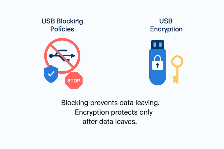 USB Encryption Vs USB Blocking