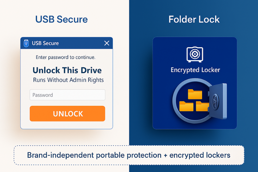 NewSoftwares Fits: USB Secure And Folder Lock