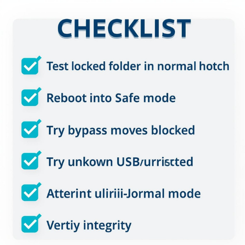 Safe Mode Verification Checklist