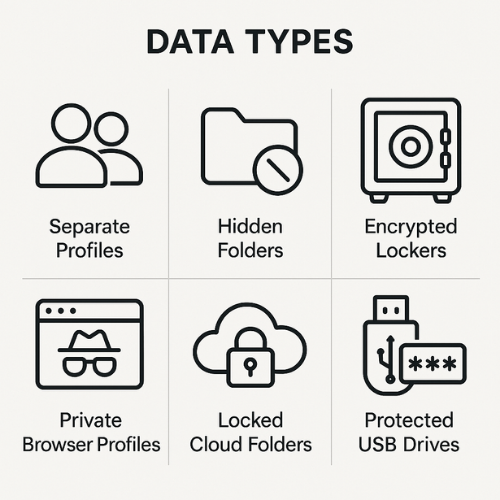 Types of Hidden Data on Shared Devices