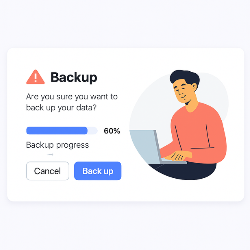 Preventable Data Loss Progress, Cues, And Honest Micro Copy