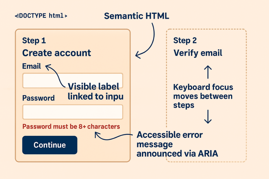 Structure The Form With Semantic HTML With Semantic HTML
