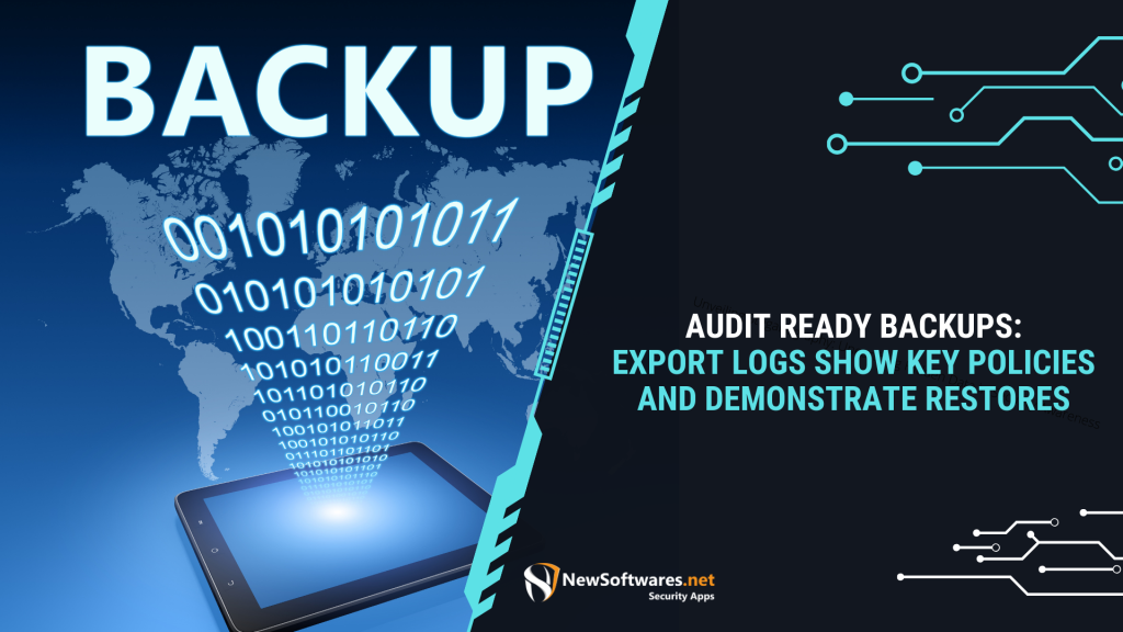 Backups Export Logs Show Key Policies and Demonstrate