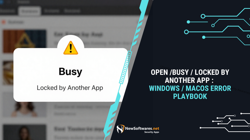 Open Busy Locked by Another App
