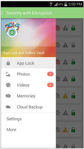 App Lock Interface Screen 2
