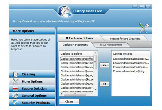 History Clean - History Removal Tool - Free Download