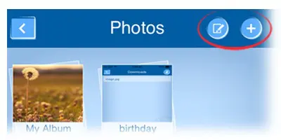 edit add album iphone