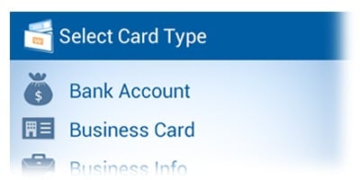 select card type select card type android