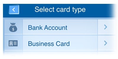 fl card type select card type iphone