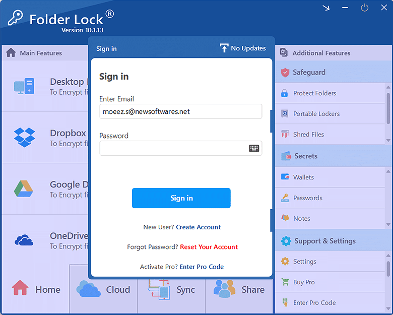 snap folder lock screen 1